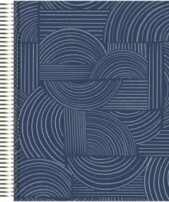 Paper Source Wholesale Navy And Silver Spiral