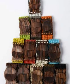 Leto Accessories Silver Beaded Belt