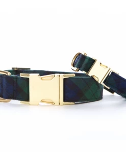 The Foggy Dog Black Watch Plaid Dog Collar Baby & Pets