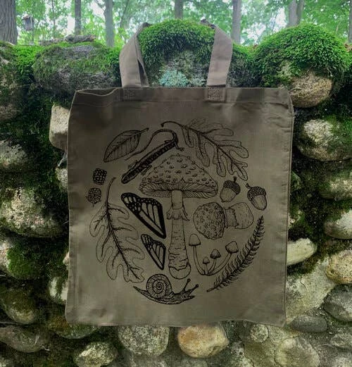 Outlet ⌛ Nature Walk Forest Floor Tote Bag ⌛ 1 Nature Walk Forest Floor Tote Bag