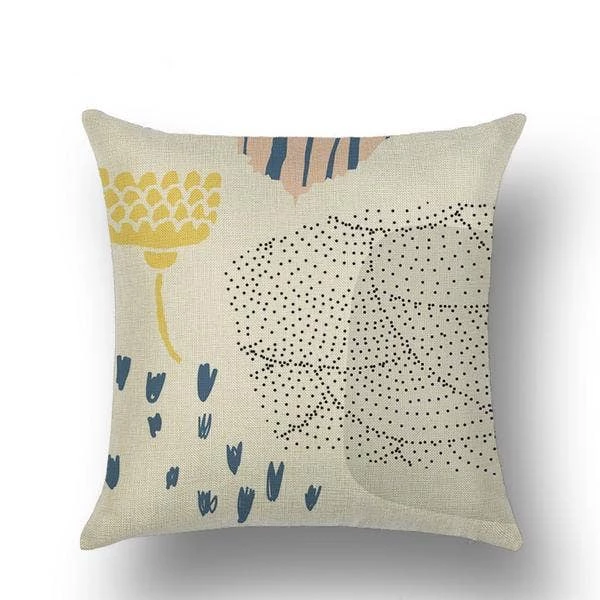 Outlet ✨ Freeship Wholesale Pillows Yellow Flower Linen Pillow Case 🤩 1 Freeship Wholesale Pillows Yellow Flower Linen Pillow Case