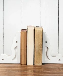 Foreside Home & Garden Kitchen & Bar White Corbel Bookends, Set Of 2