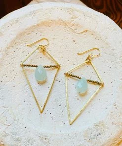 Darby Drake Jewelry & Design Shield & Stone Earrings Clothing, Accessories & Mens