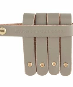 Santa Barbara Design Studio By Creative Brands Leather Napkin Ring - Grey Kitchen & Bar