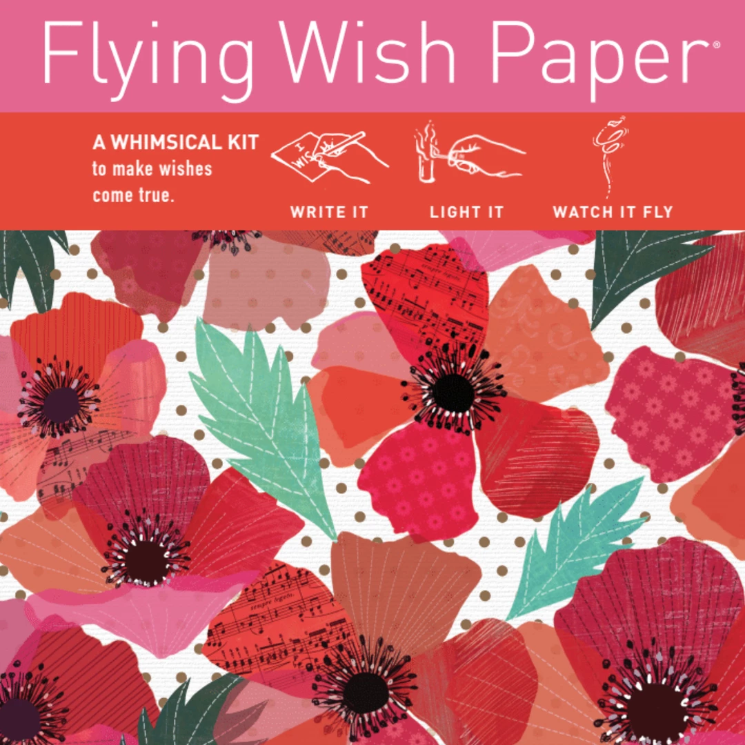 Coupon ⌛ Poppy Flying Wish Paper Stationery 👏 1 Poppy Flying Wish Paper Stationery