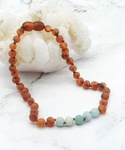 R.B. Amber Jewelry Raw Cognac Baby Necklace Baby & Pets