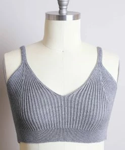 Leto Accessories Contour Rib Knit Brami Lounge Top Clothing, Accessories & Mens