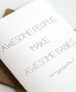 Steel Petal Press Cards Awesome People Make Awesome Babies