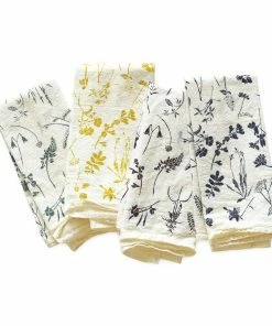 June & December Kitchen & Bar Mixed Wildflowers Napkins / Set Of 4