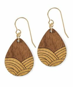 Treeline And Tide Clothing, Accessories & Mens Deco Drop Gold Earrings