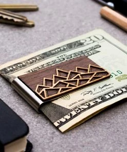 Treeline And Tide Mountain Money Clip