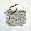 Frankie & Coco PDX Pacific Zipper Pouch In First Light Metallic Garden Canvas Clothing, Accessories & Mens