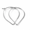 DesignbyGam Clothing, Accessories & Mens Skinny Sterling Silver Lotus Hoop Earrings