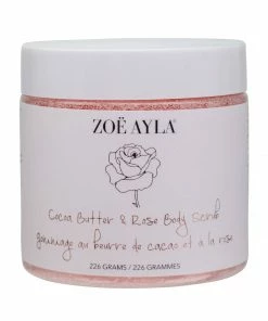 Zoe Ayla Bath & Body Cocoa Butter And Rose Body Scrub