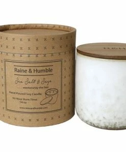 Raine & Humble Candles And Scents 14oz Sea Salt And Sage Candle