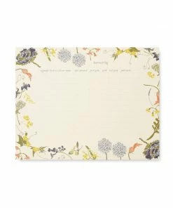 June & December Flowering Veggies Harvest Log Desk Pad Stationery