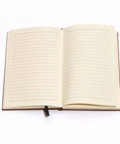 Lucca Fern Black And Gold Faux Leather Journal