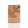 Lucca Coffee Leaves Real Wood Card