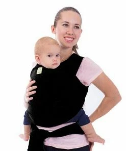 KeaBabies Baby Wrap Carrier (Trendy Black)