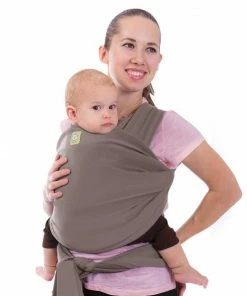 KeaBabies Baby & Pets Baby Wrap Carrier (Copper Gray)