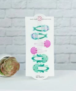 Funky Monkey Fashion Hair Clips- Under The Sea