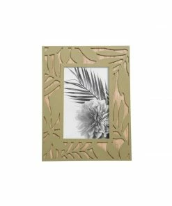 Foreside Home & Garden Poppy Picks 4X6 Palm Photo Frame