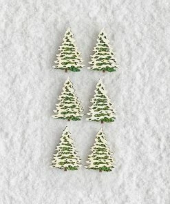 Paper Source Wholesale Seasonal Snow Covered Tree Stickers