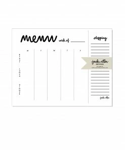 Jack + Ella Paper Weekly Menu Plus Tear-off Market List Notepad