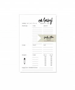 Jack + Ella Paper Stationery Newborn Baby Log Notepad