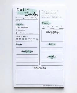 Steel Petal Press Stationery Mint Daily Tracker