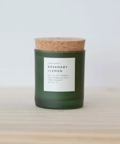 Candles And Scents Slow North - Rosemary + Lemon Frosted Candle