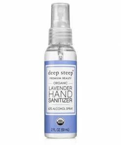 Deep Steep Hand Sanitizer Spray, Lavender (USDA Certified Organic) 2oz Poppy Picks