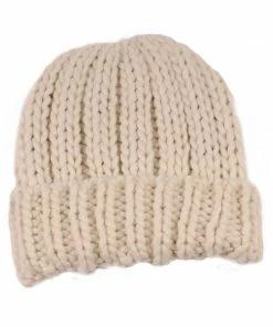 Jeanne Simmons Accessories Ivory Knitted Beanie