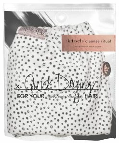 KITSCH Microfiber Hair Towel - Micro Dot Bath & Body
