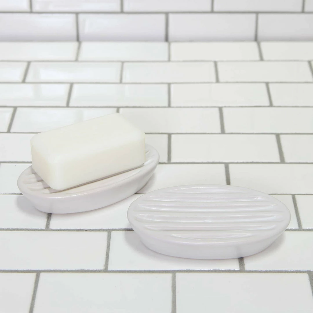Coupon ✔️ HomArt Matte White Ceramic Soap Dish 🥰 1 HomArt Matte White Ceramic Soap Dish