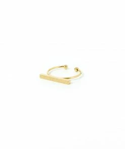 Splendid Iris Gold Adjustable Bar Ring Clothing, Accessories & Mens