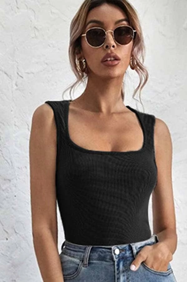 Best Sale 🎉 ESLEY Clothing, Accessories & Mens Squared Neckline Knitted Tank Top ✔️ 1 ESLEY Clothing, Accessories & Mens Squared Neckline Knitted Tank Top