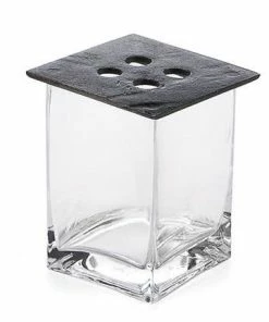 Willow Group Square Glass Vase With Cast Iron Lid Home Goods