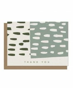 The Modern Bloc Cards Thank You Dashes Blank Card