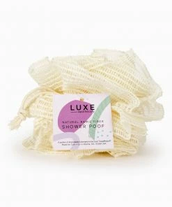 Cait + Co Bath & Body Natural Fiber Ramie Shower Pouf