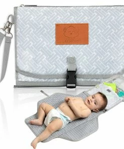 KeaBabies Baby & Pets Ezee Diaper Mat (Gray Mod)