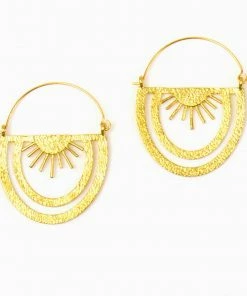 Altiplano Rainbow Rays Hoop Earrings Clothing, Accessories & Mens