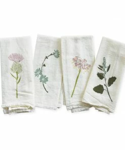 June & December Found & Foraged Napkins / Set Of 4 Kitchen & Bar