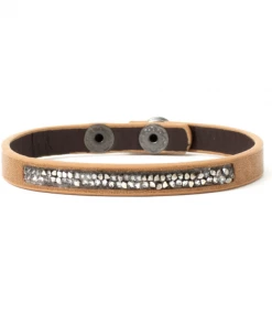 Splendid Iris Tan Shimmer Charcoal Bracelet Clothing, Accessories & Mens