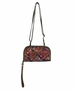 Chloe & Lex Crossbody Wrist Wallet Geo Pattern Clothing, Accessories & Mens