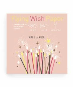 FLYING WISH PAPER MAKE A WISH BIRTHDAY / Mini Kit With 15 Wishes + Accessories Stationery
