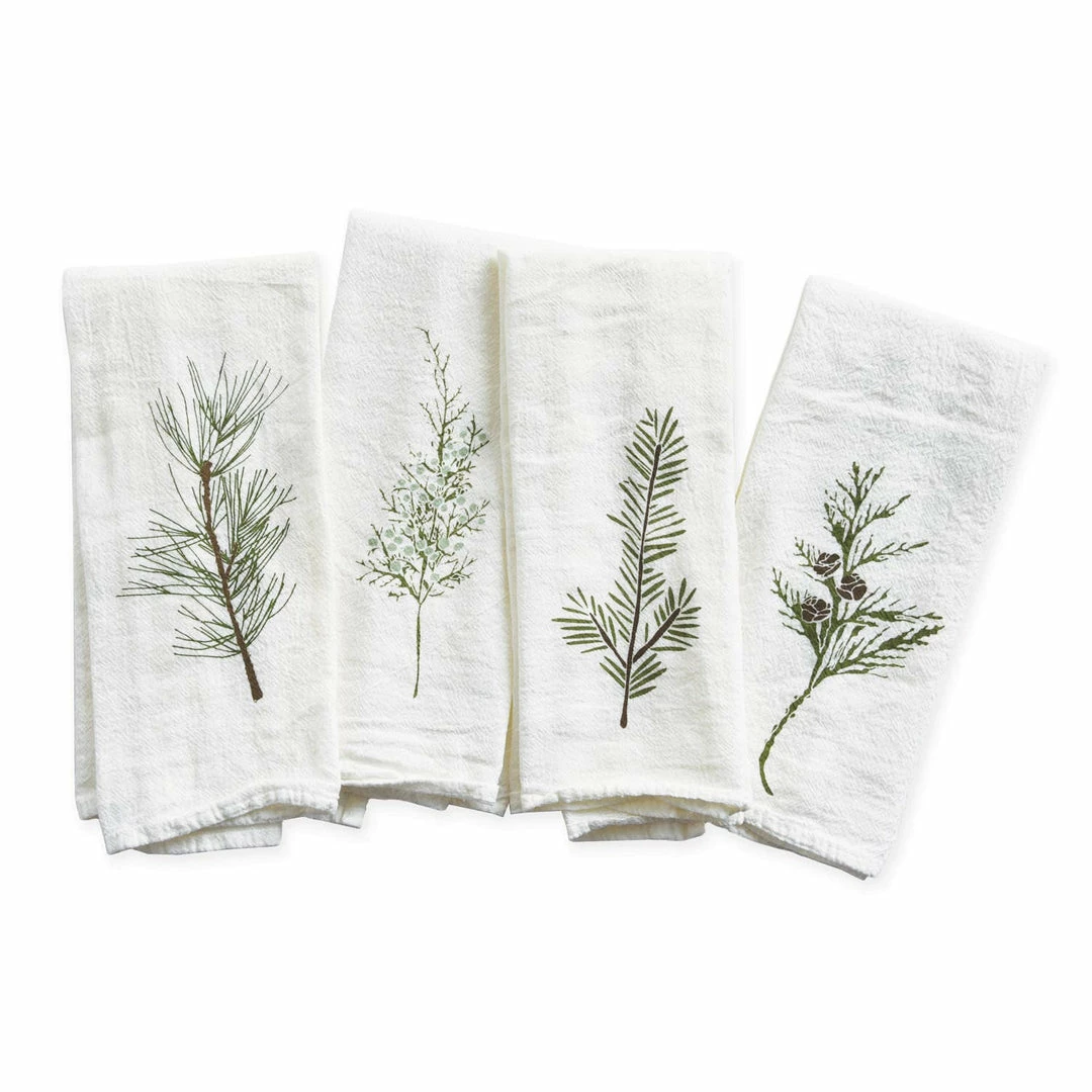 Hot Sale 🎉 June & December Kitchen & Bar Winter Greens Napkins / Set Of 4 ⭐ 1 June & December Kitchen & Bar Winter Greens Napkins / Set Of 4