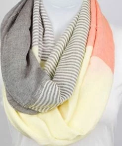 Leto Accessories Clothing, Accessories & Mens Color Block & Stripe Infinity Scarf