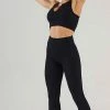 ESLEY Black Ribbed Knitted Two Pieces Activewear Clothing, Accessories & Mens