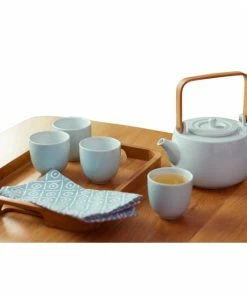 CasaWare Kitchen & Bar 7Pc White Tea Set Serenity
